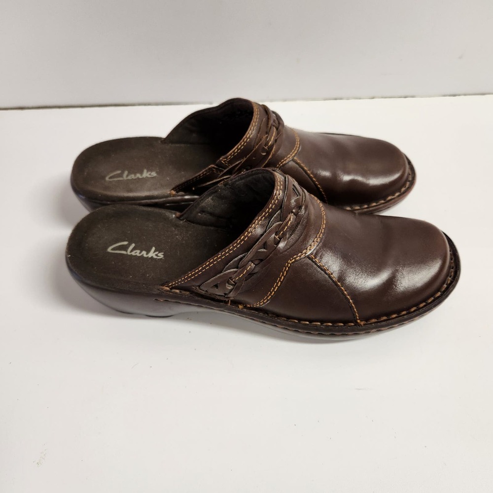 Women’s Clark Brown Braided Walking Casual Shoes (Size U.S. 7
